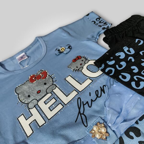 Hello Friends Girls' Outfit Blue