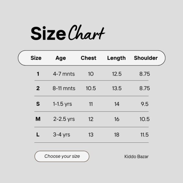 Kiddo-Bazar-Size Chart