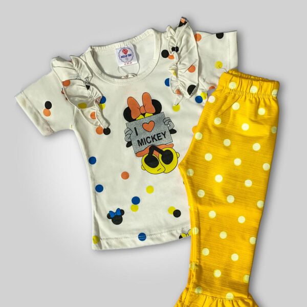 Minnie Mouse Polka Dot Outfit Yellow